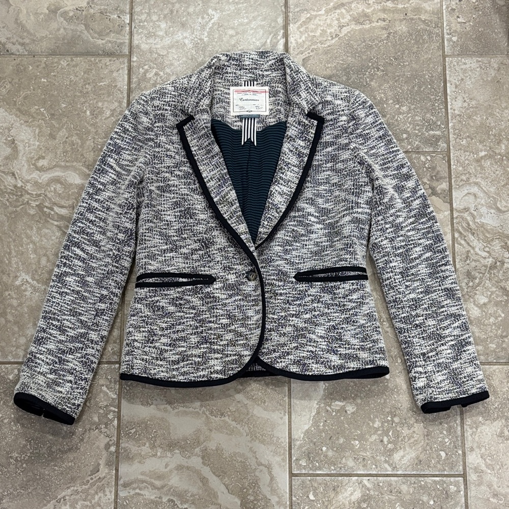 Anthropologie Cartonnier Lake House Tweed Blazer sz 10